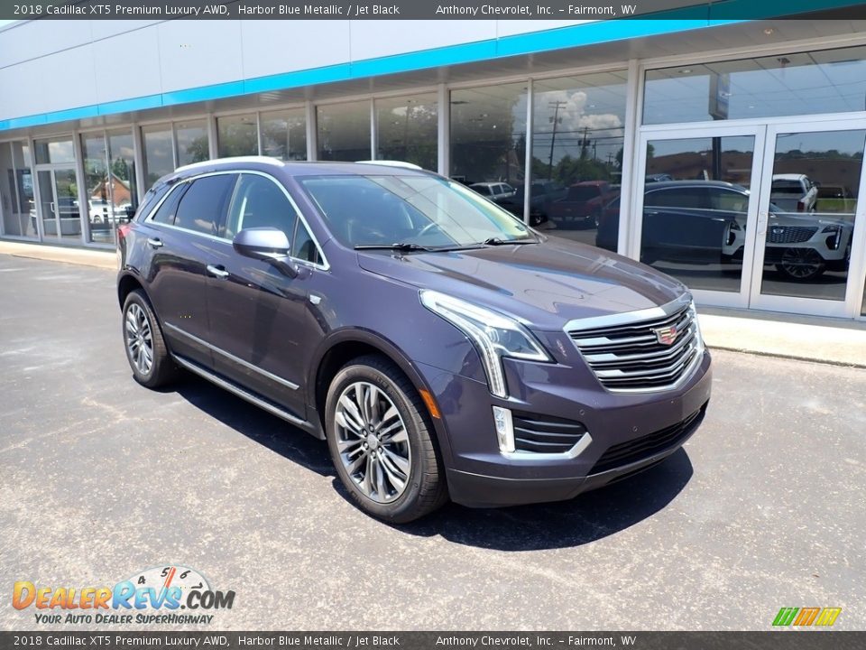 2018 Cadillac XT5 Premium Luxury AWD Harbor Blue Metallic / Jet Black Photo #1