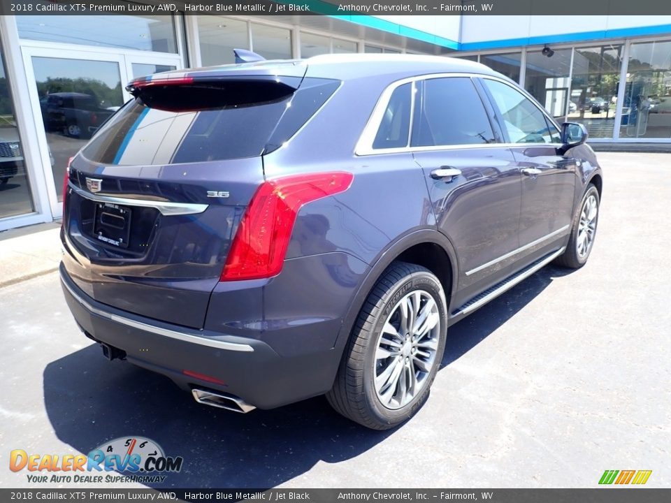 2018 Cadillac XT5 Premium Luxury AWD Harbor Blue Metallic / Jet Black Photo #3