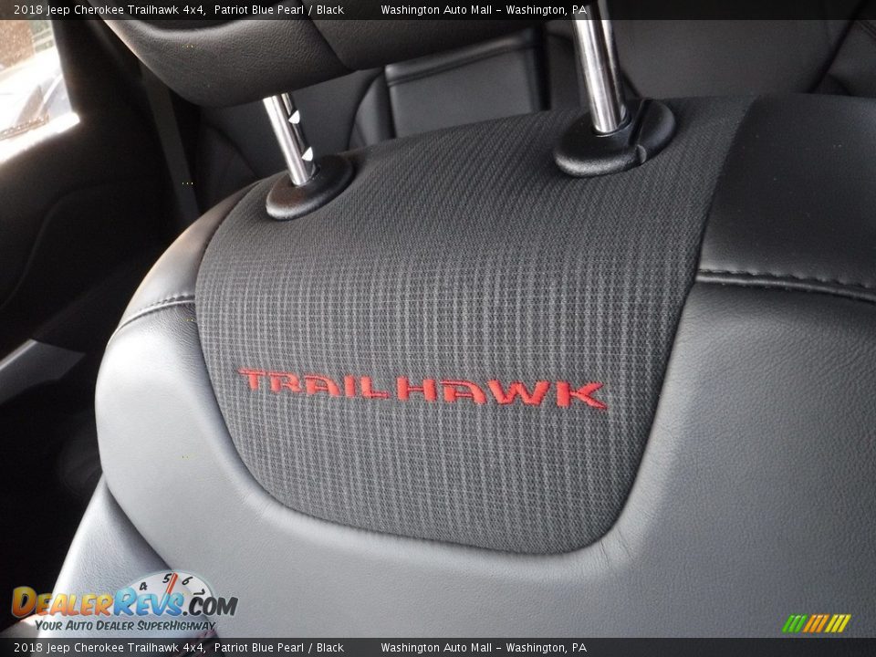 2018 Jeep Cherokee Trailhawk 4x4 Patriot Blue Pearl / Black Photo #20