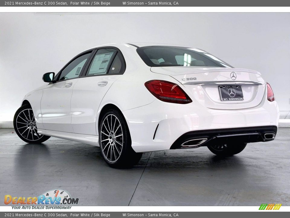 2021 Mercedes-Benz C 300 Sedan Polar White / Silk Beige Photo #2