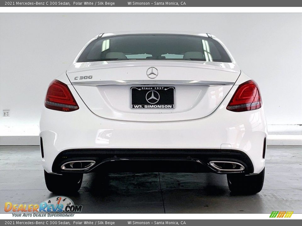 2021 Mercedes-Benz C 300 Sedan Polar White / Silk Beige Photo #3