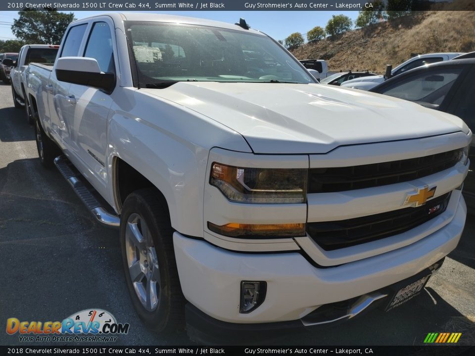 2018 Chevrolet Silverado 1500 LT Crew Cab 4x4 Summit White / Jet Black Photo #1