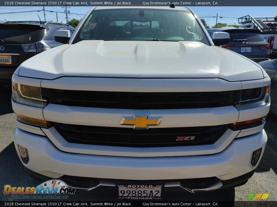 2018 Chevrolet Silverado 1500 LT Crew Cab 4x4 Summit White / Jet Black Photo #2