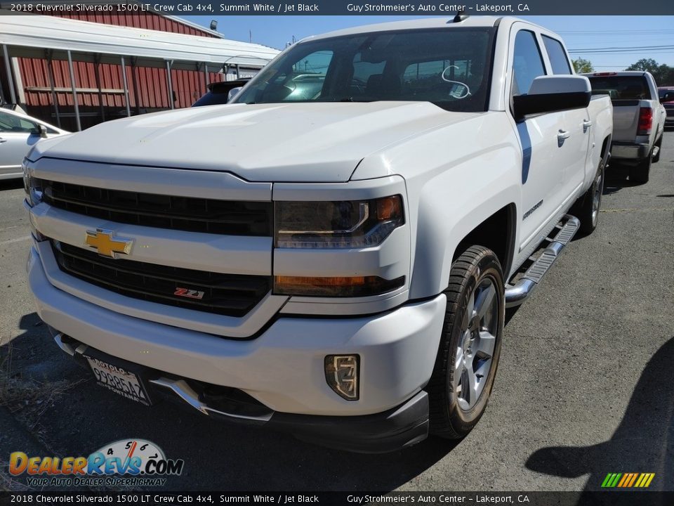 2018 Chevrolet Silverado 1500 LT Crew Cab 4x4 Summit White / Jet Black Photo #3