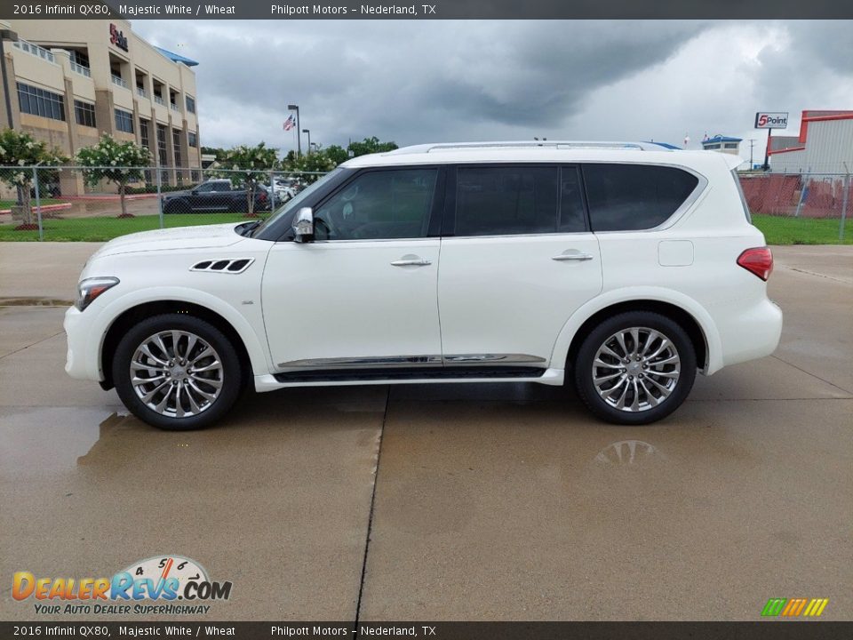 Majestic White 2016 Infiniti QX80  Photo #4