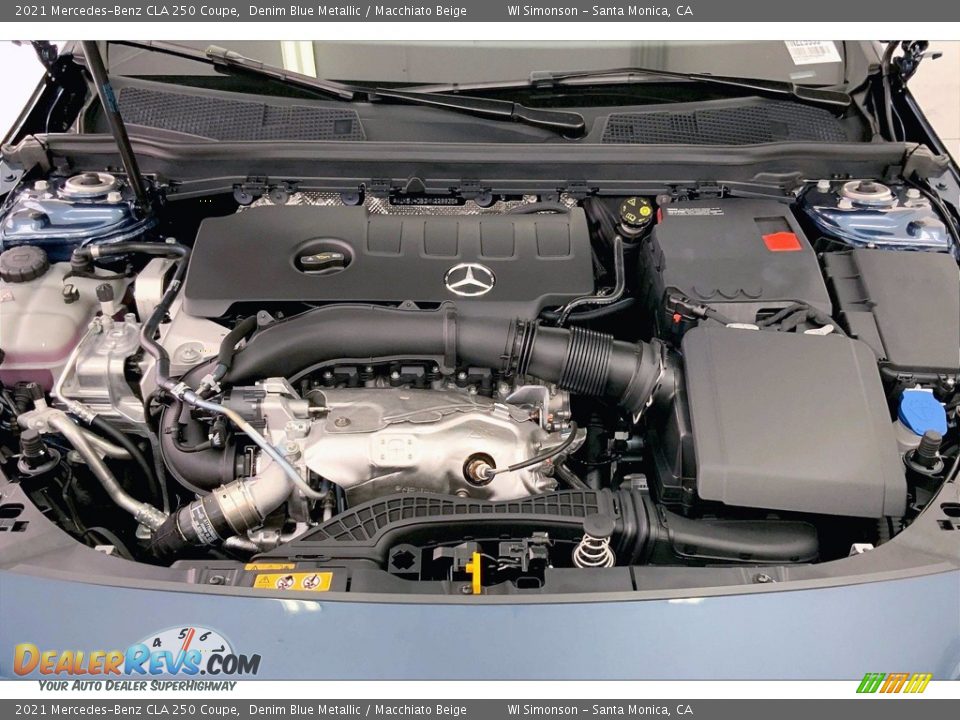 2021 Mercedes-Benz CLA 250 Coupe Denim Blue Metallic / Macchiato Beige Photo #9