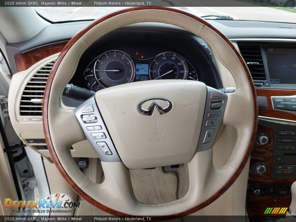 2016 Infiniti QX80  Steering Wheel Photo #15