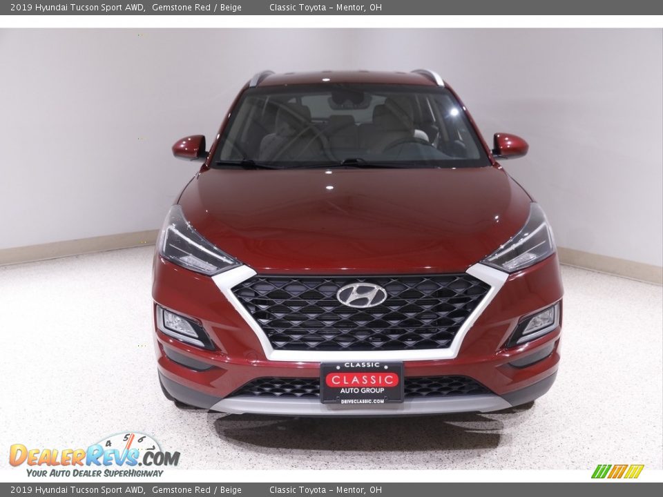 2019 Hyundai Tucson Sport AWD Gemstone Red / Beige Photo #2