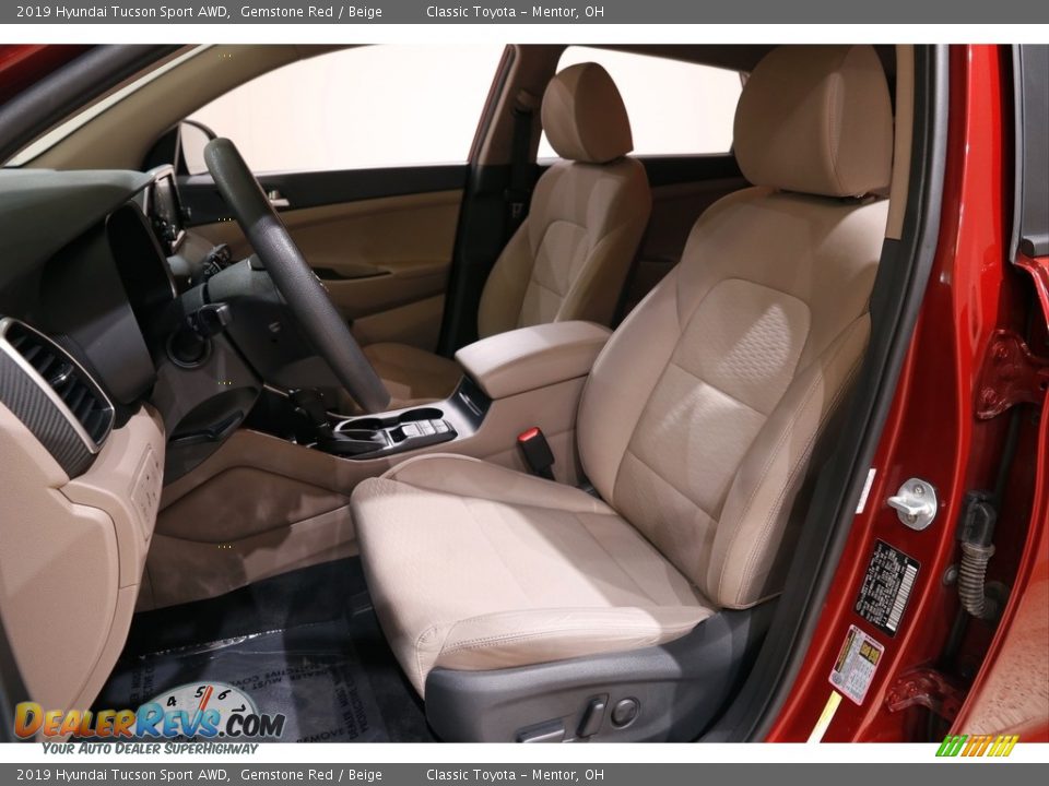 2019 Hyundai Tucson Sport AWD Gemstone Red / Beige Photo #5