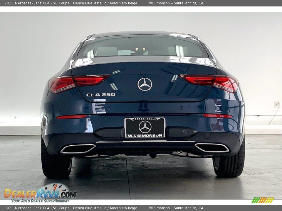 2021 Mercedes-Benz CLA 250 Coupe Denim Blue Metallic / Macchiato Beige Photo #3