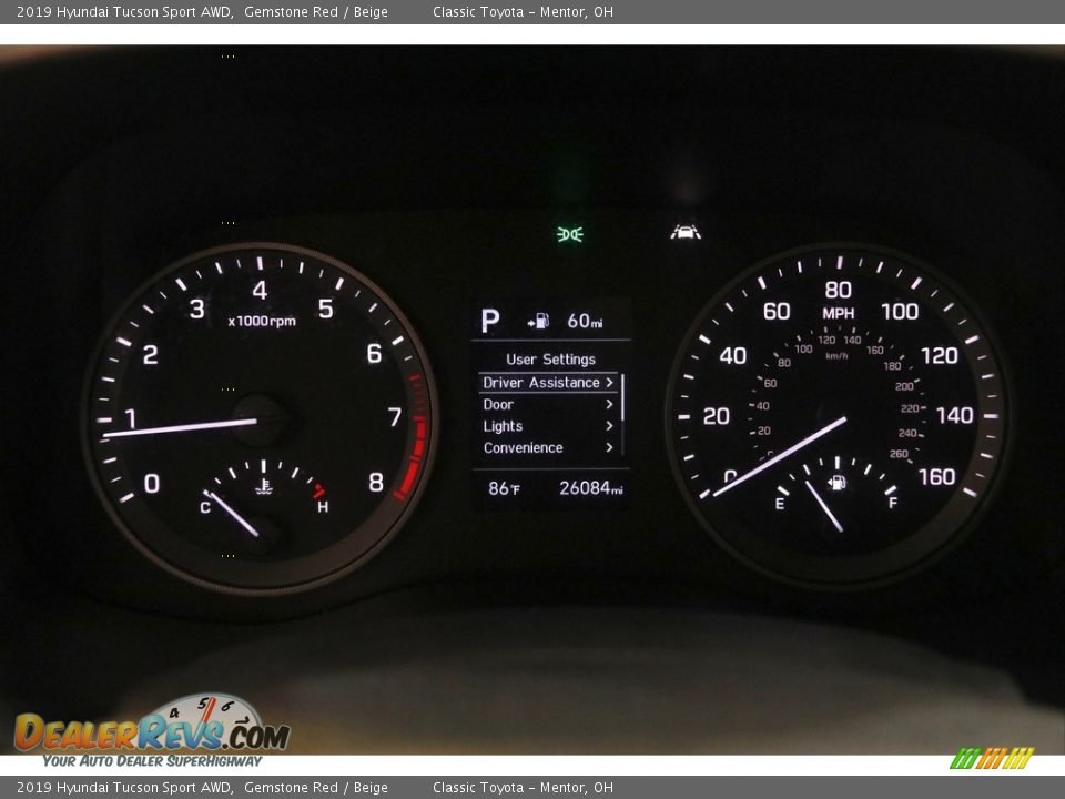 2019 Hyundai Tucson Sport AWD Gemstone Red / Beige Photo #8