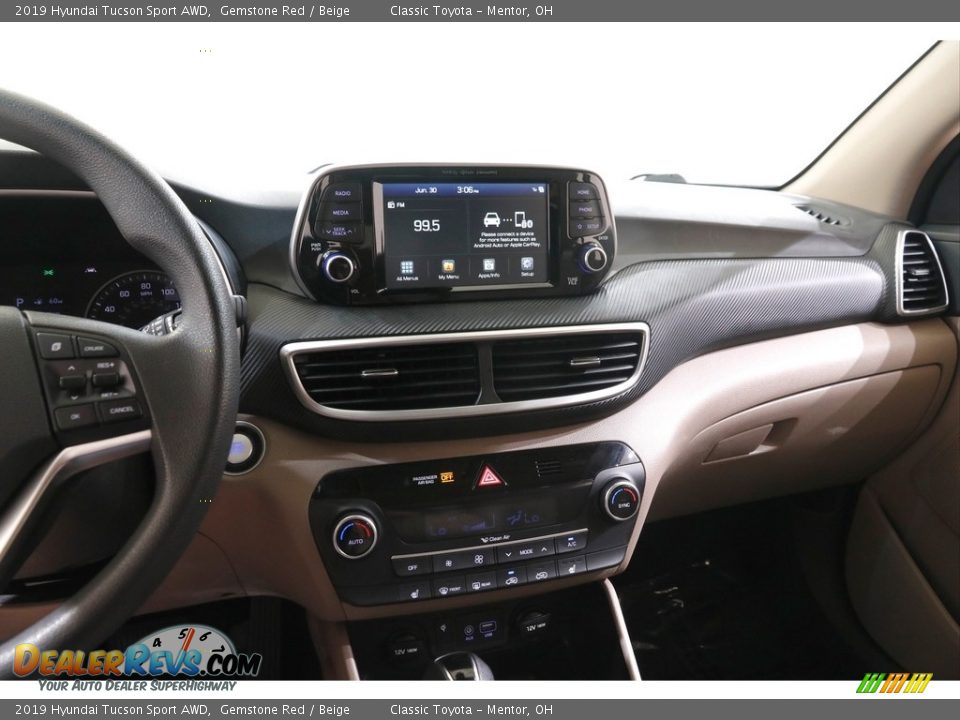 2019 Hyundai Tucson Sport AWD Gemstone Red / Beige Photo #9