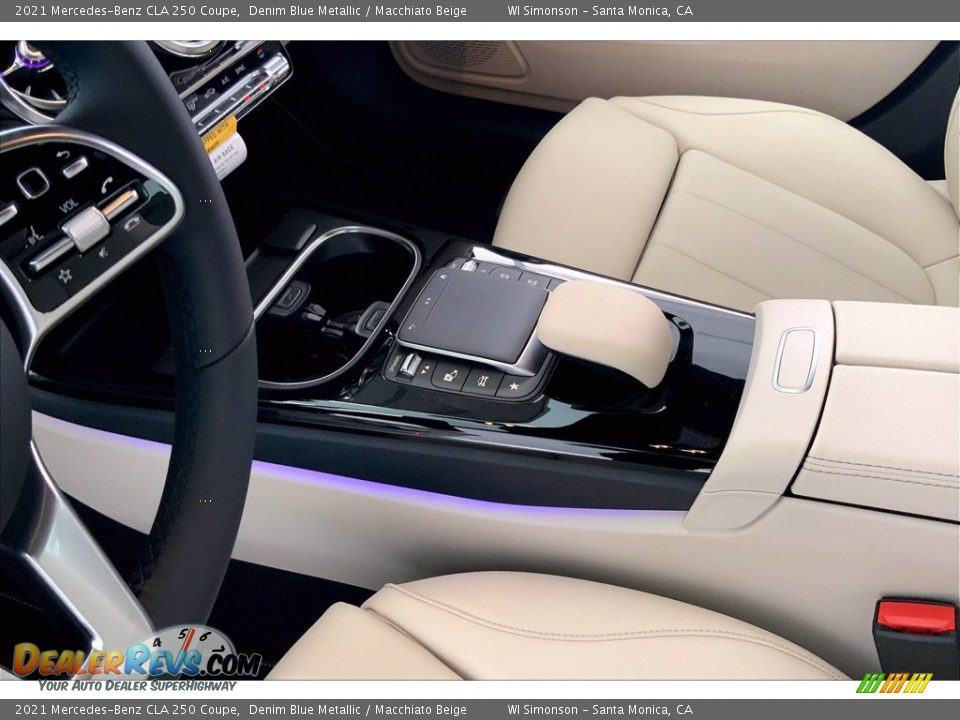 2021 Mercedes-Benz CLA 250 Coupe Denim Blue Metallic / Macchiato Beige Photo #8