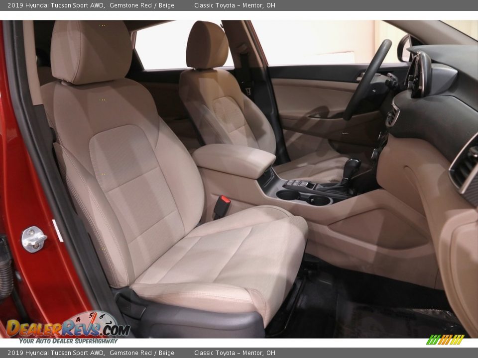 2019 Hyundai Tucson Sport AWD Gemstone Red / Beige Photo #14
