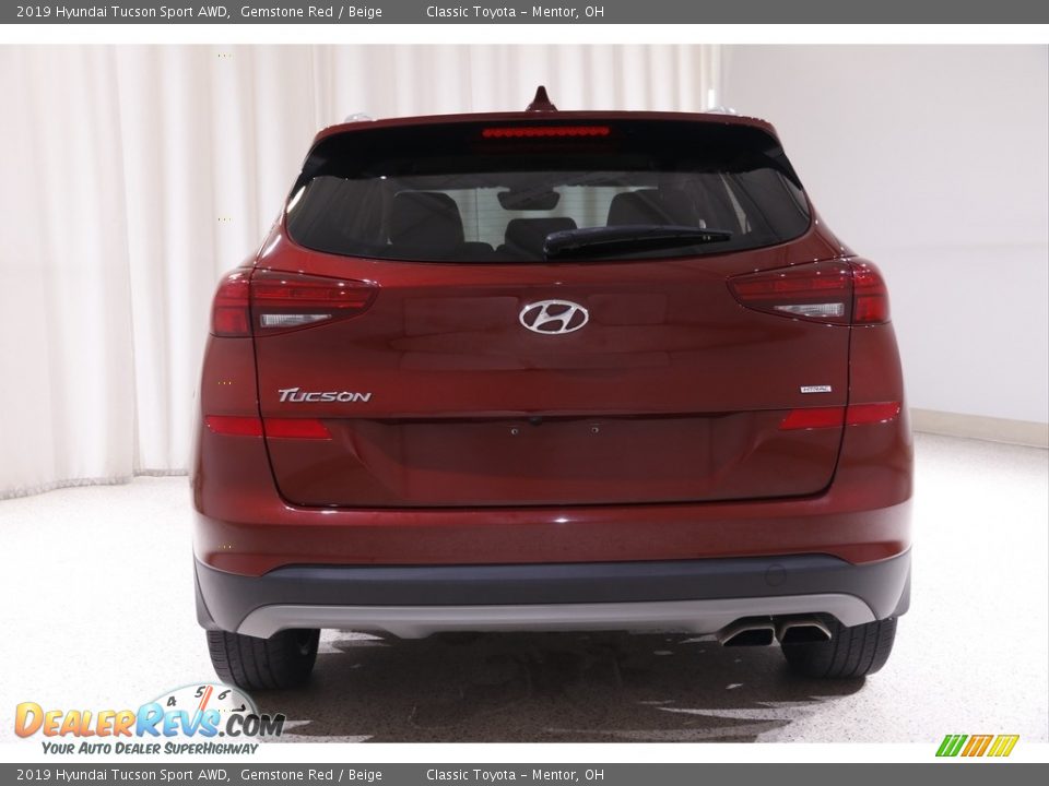 2019 Hyundai Tucson Sport AWD Gemstone Red / Beige Photo #17