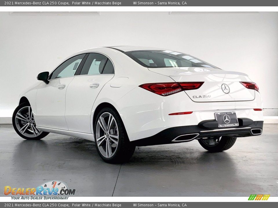 2021 Mercedes-Benz CLA 250 Coupe Polar White / Macchiato Beige Photo #2