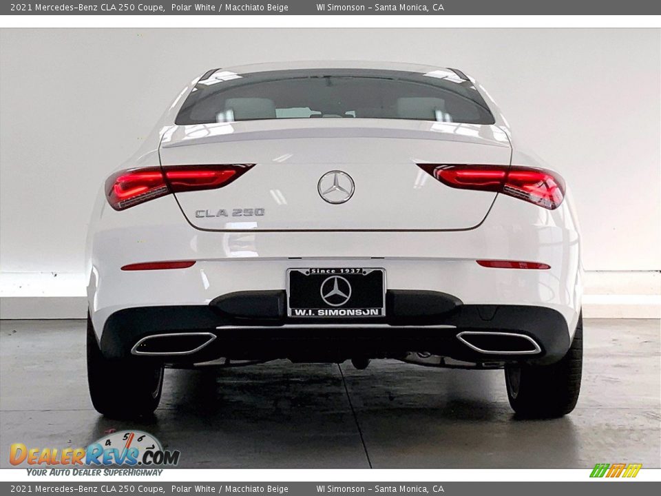 2021 Mercedes-Benz CLA 250 Coupe Polar White / Macchiato Beige Photo #3