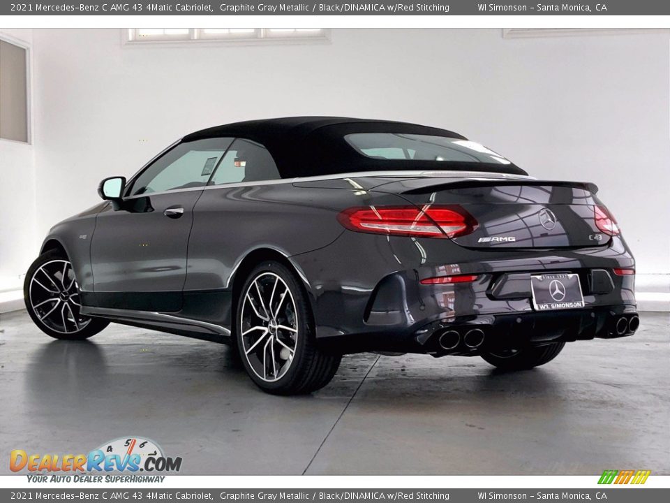 2021 Mercedes-Benz C AMG 43 4Matic Cabriolet Graphite Gray Metallic / Black/DINAMICA w/Red Stitching Photo #2