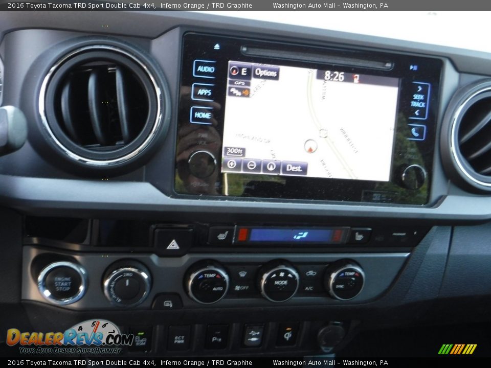 2016 Toyota Tacoma TRD Sport Double Cab 4x4 Inferno Orange / TRD Graphite Photo #3