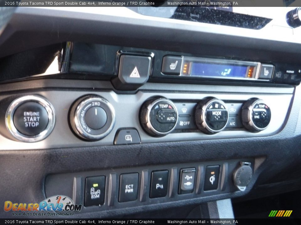 2016 Toyota Tacoma TRD Sport Double Cab 4x4 Inferno Orange / TRD Graphite Photo #4