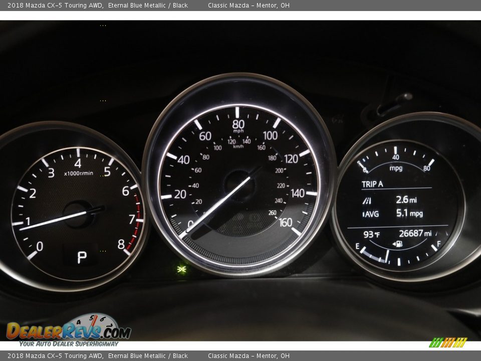 2018 Mazda CX-5 Touring AWD Eternal Blue Metallic / Black Photo #8