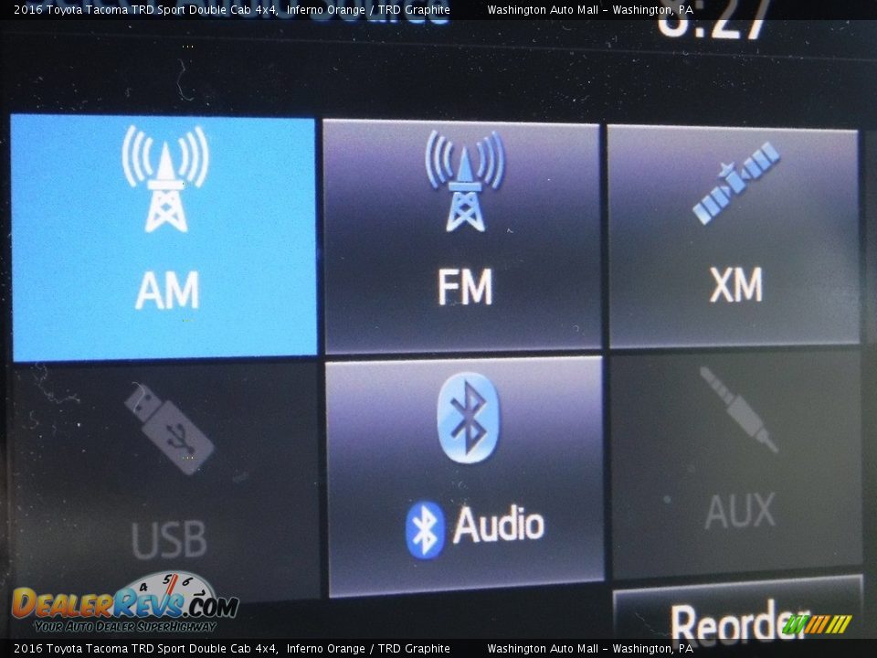 2016 Toyota Tacoma TRD Sport Double Cab 4x4 Inferno Orange / TRD Graphite Photo #6