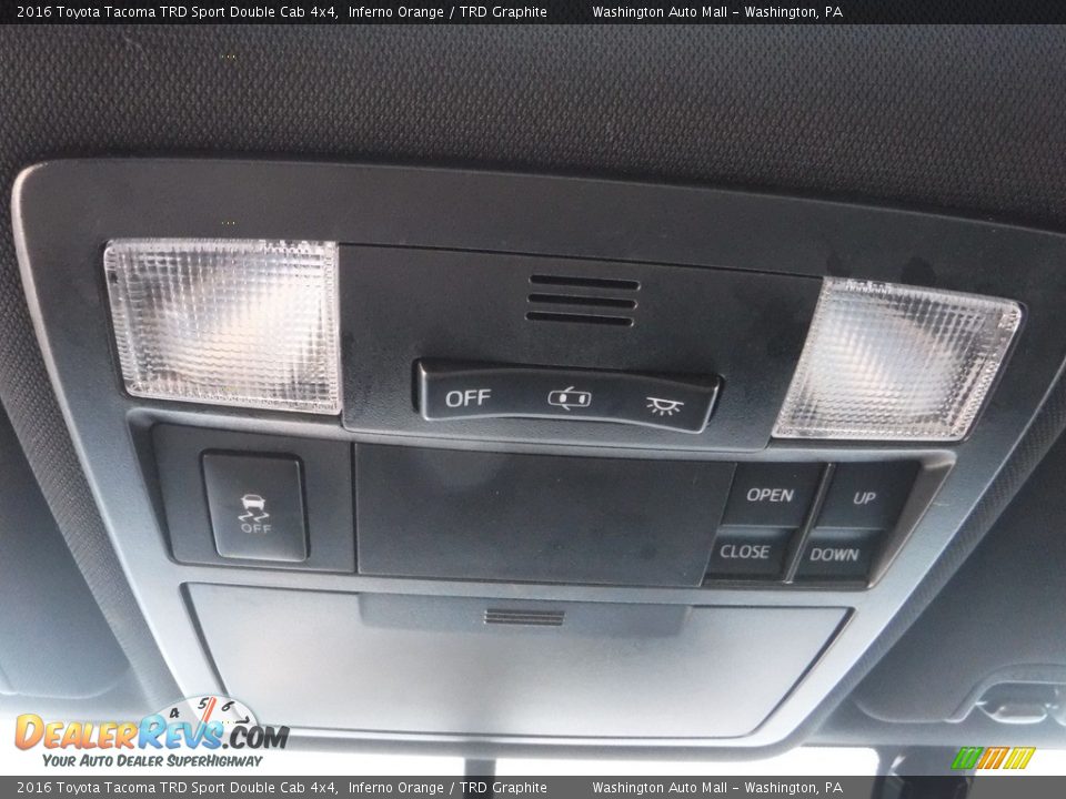 2016 Toyota Tacoma TRD Sport Double Cab 4x4 Inferno Orange / TRD Graphite Photo #8