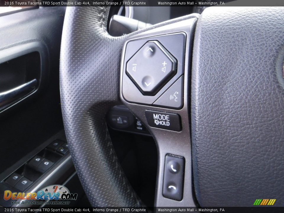 2016 Toyota Tacoma TRD Sport Double Cab 4x4 Inferno Orange / TRD Graphite Photo #9