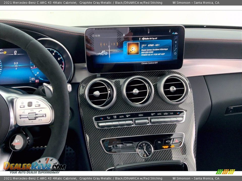 Controls of 2021 Mercedes-Benz C AMG 43 4Matic Cabriolet Photo #7