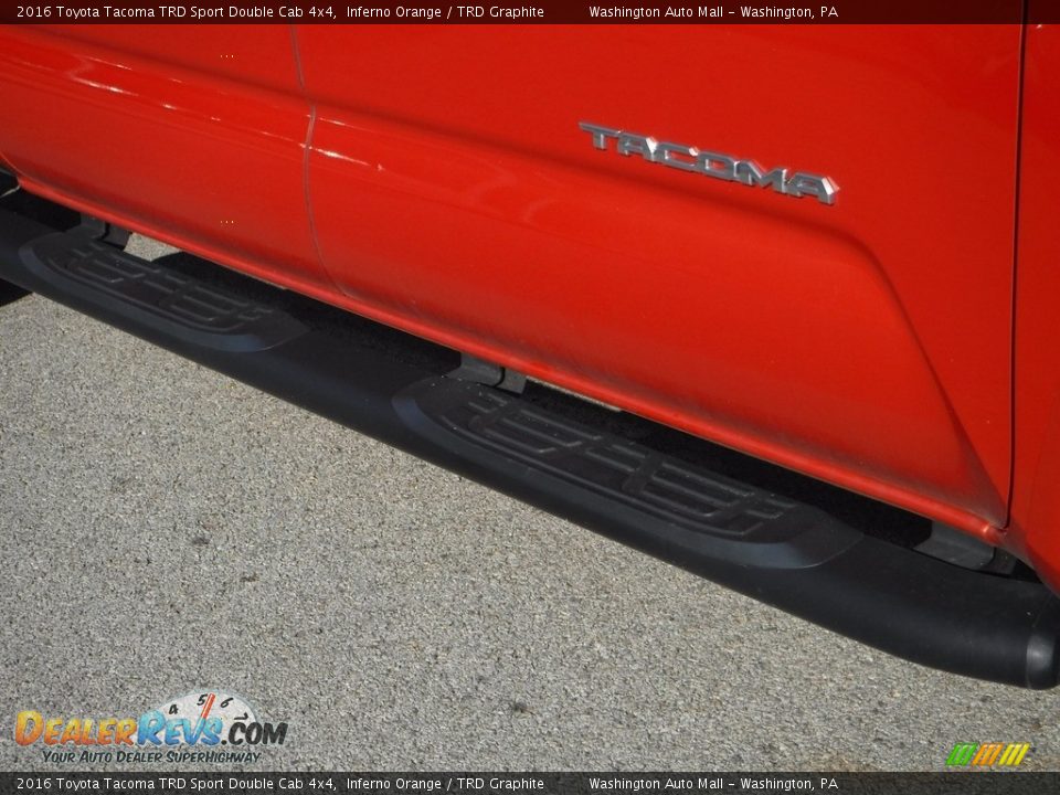2016 Toyota Tacoma TRD Sport Double Cab 4x4 Inferno Orange / TRD Graphite Photo #11