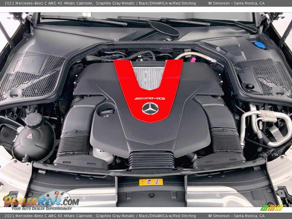 2021 Mercedes-Benz C AMG 43 4Matic Cabriolet 3.0 Liter AMG biturbo DOHC 24-Valve VVT V6 Engine Photo #9