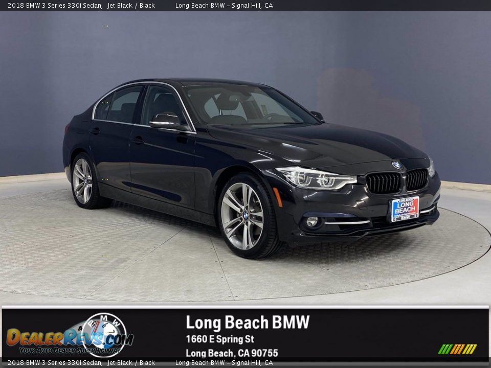 2018 BMW 3 Series 330i Sedan Jet Black / Black Photo #1