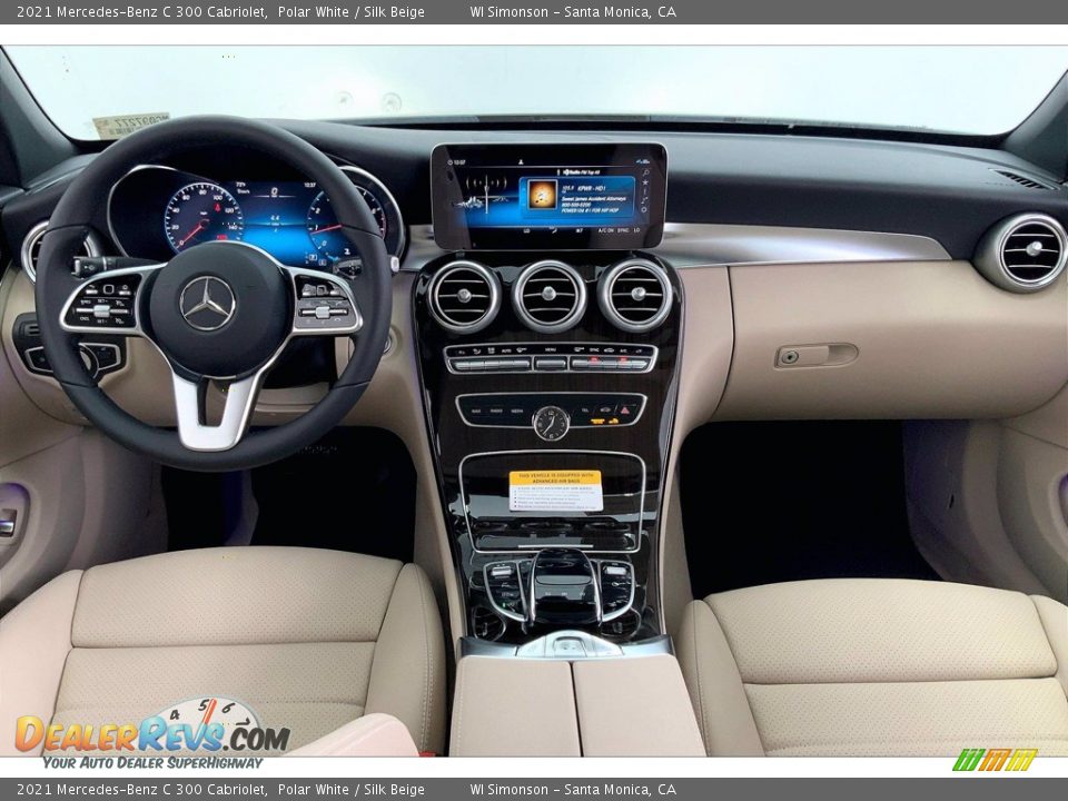 2021 Mercedes-Benz C 300 Cabriolet Polar White / Silk Beige Photo #6