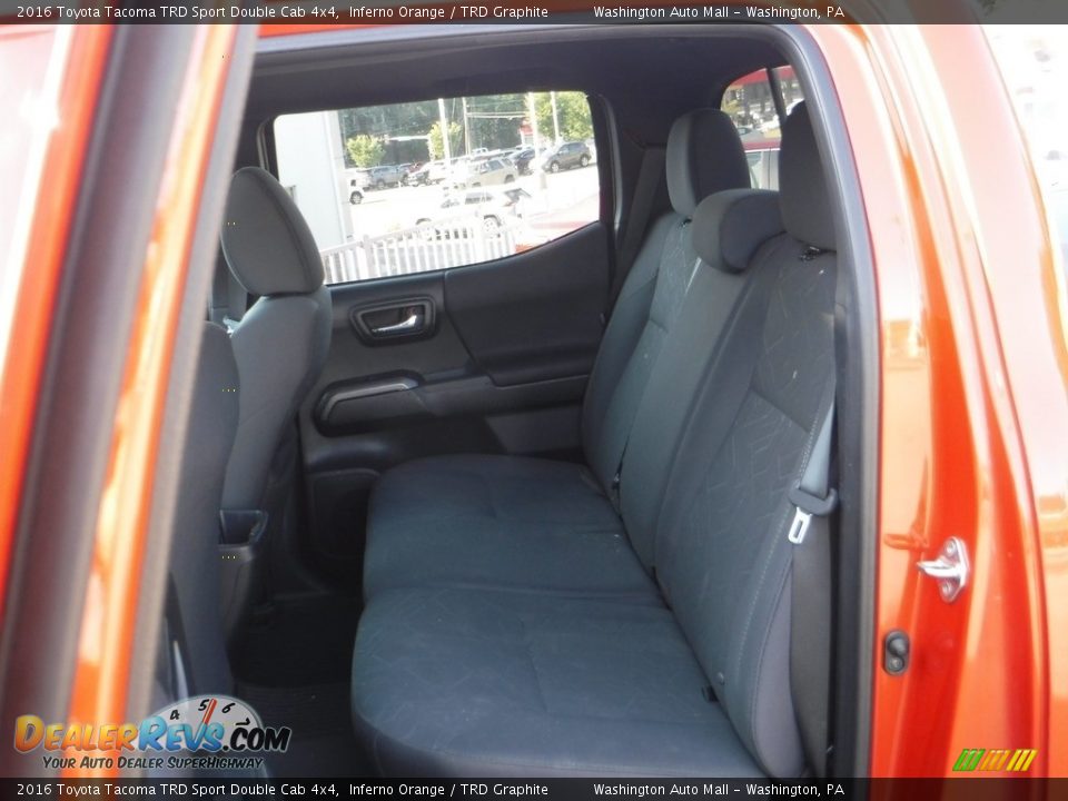 2016 Toyota Tacoma TRD Sport Double Cab 4x4 Inferno Orange / TRD Graphite Photo #29