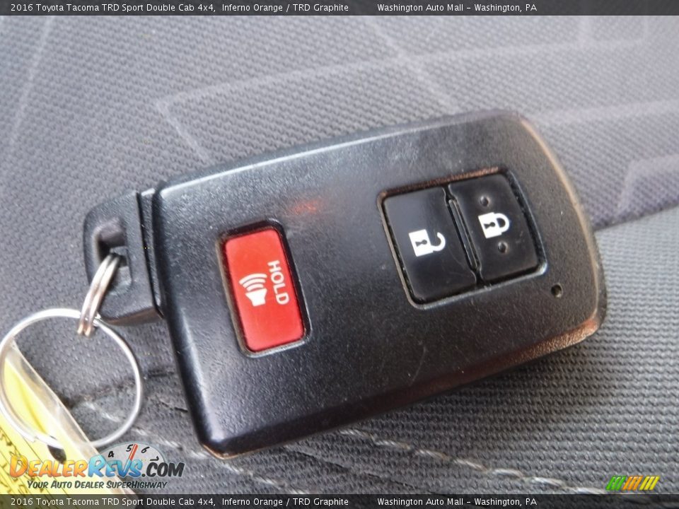 2016 Toyota Tacoma TRD Sport Double Cab 4x4 Inferno Orange / TRD Graphite Photo #31