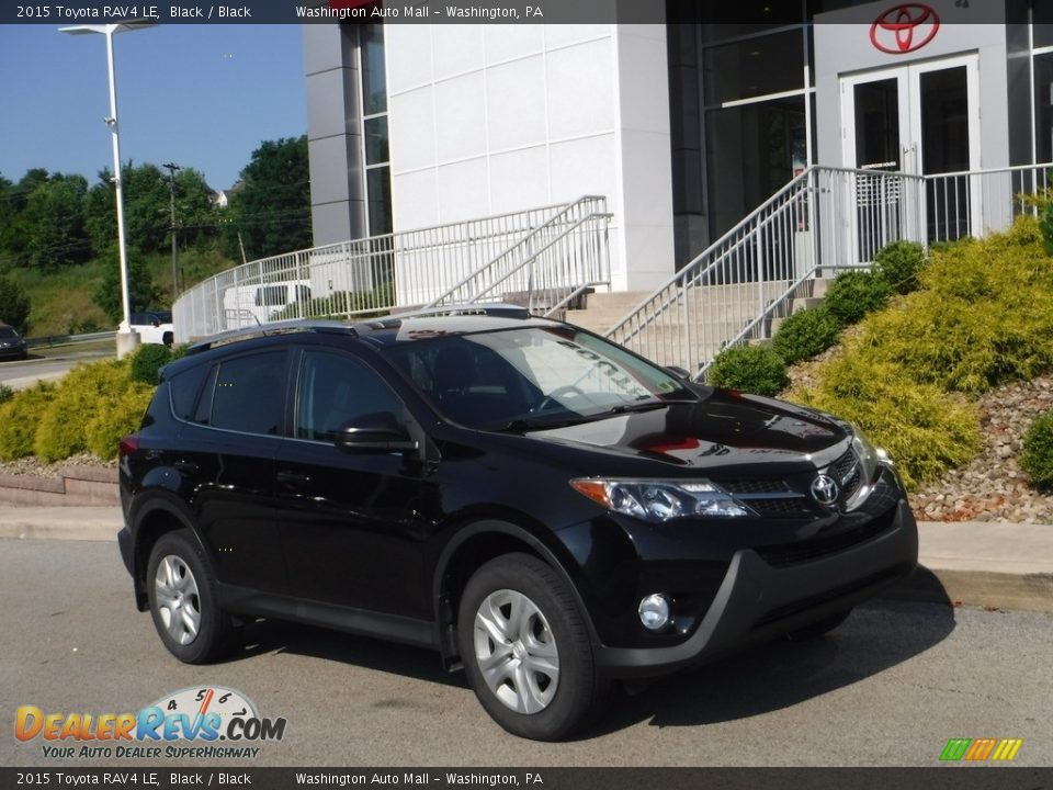 2015 Toyota RAV4 LE Black / Black Photo #1