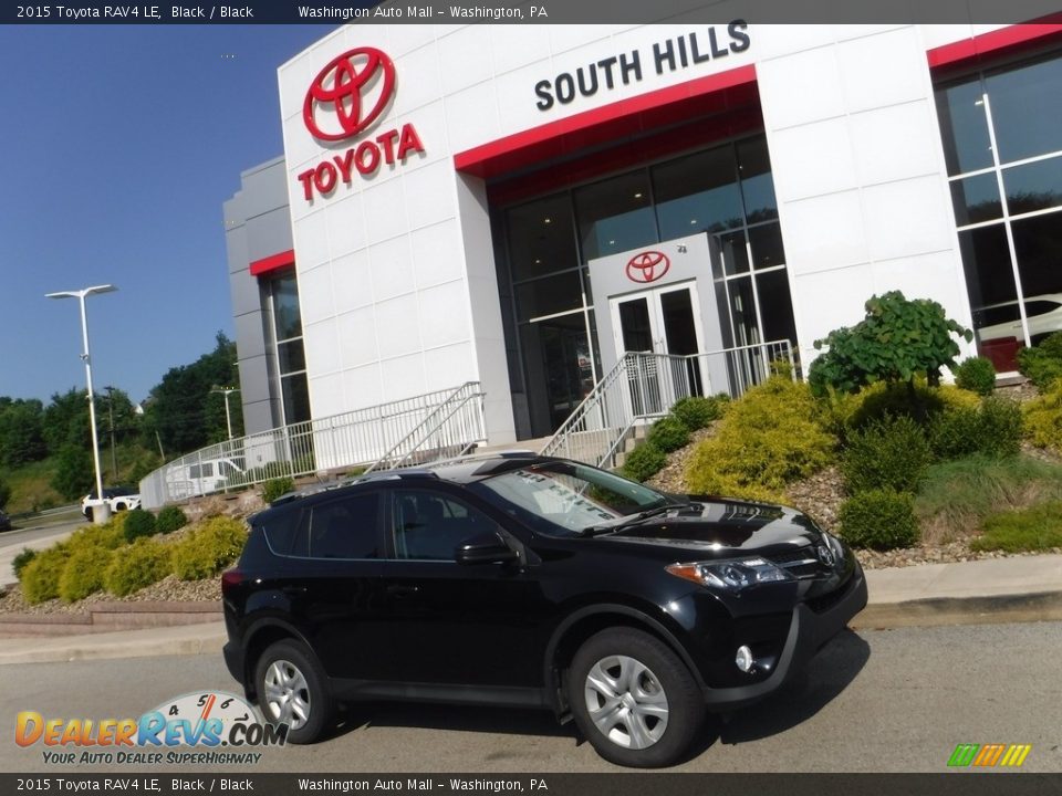 2015 Toyota RAV4 LE Black / Black Photo #2