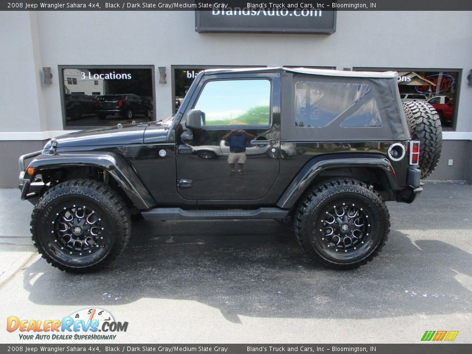 2008 Jeep Wrangler Sahara 4x4 Black / Dark Slate Gray/Medium Slate Gray Photo #1