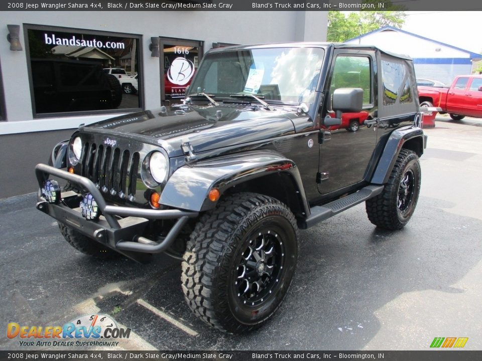 2008 Jeep Wrangler Sahara 4x4 Black / Dark Slate Gray/Medium Slate Gray Photo #2