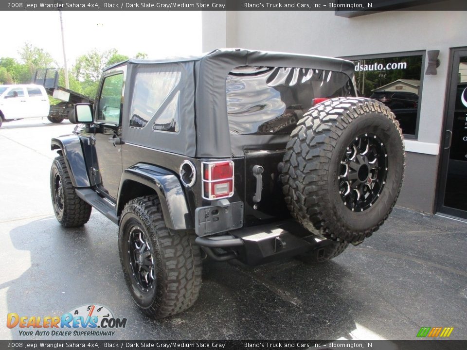 2008 Jeep Wrangler Sahara 4x4 Black / Dark Slate Gray/Medium Slate Gray Photo #3