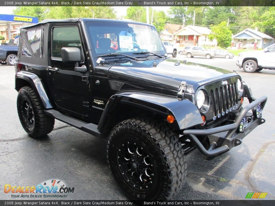 2008 Jeep Wrangler Sahara 4x4 Black / Dark Slate Gray/Medium Slate Gray Photo #5