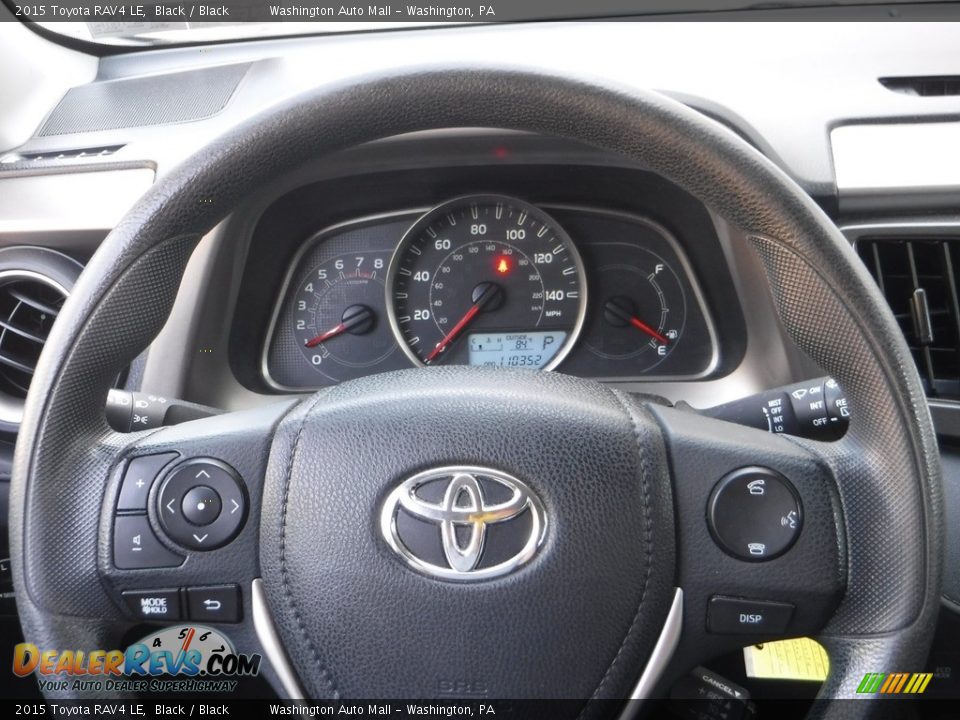 2015 Toyota RAV4 LE Black / Black Photo #17