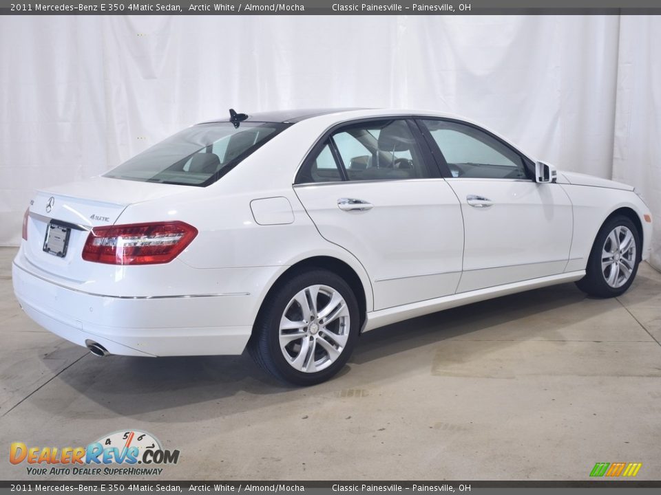 2011 Mercedes-Benz E 350 4Matic Sedan Arctic White / Almond/Mocha Photo #2