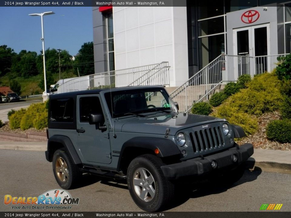 2014 Jeep Wrangler Sport 4x4 Anvil / Black Photo #1