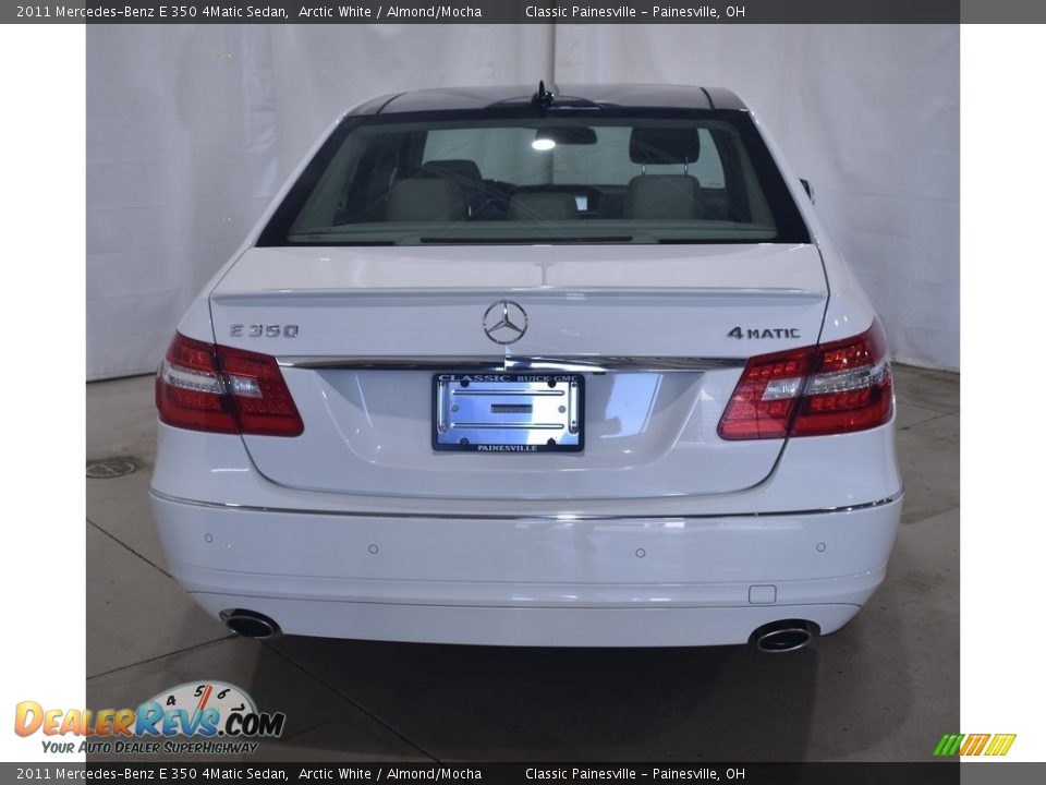 2011 Mercedes-Benz E 350 4Matic Sedan Arctic White / Almond/Mocha Photo #3