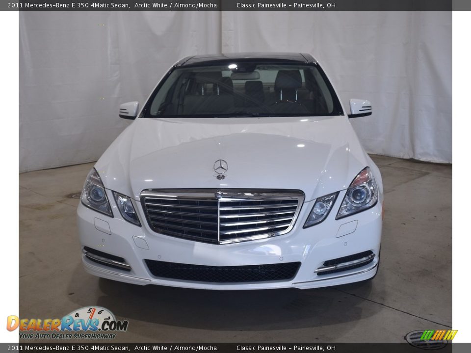 2011 Mercedes-Benz E 350 4Matic Sedan Arctic White / Almond/Mocha Photo #4