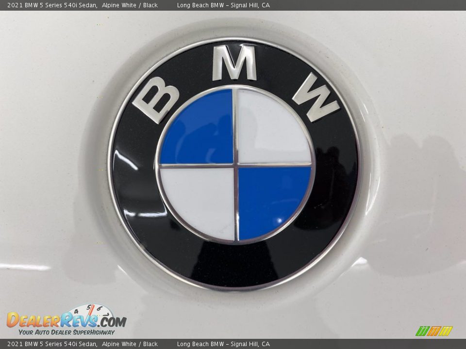 2021 BMW 5 Series 540i Sedan Alpine White / Black Photo #5