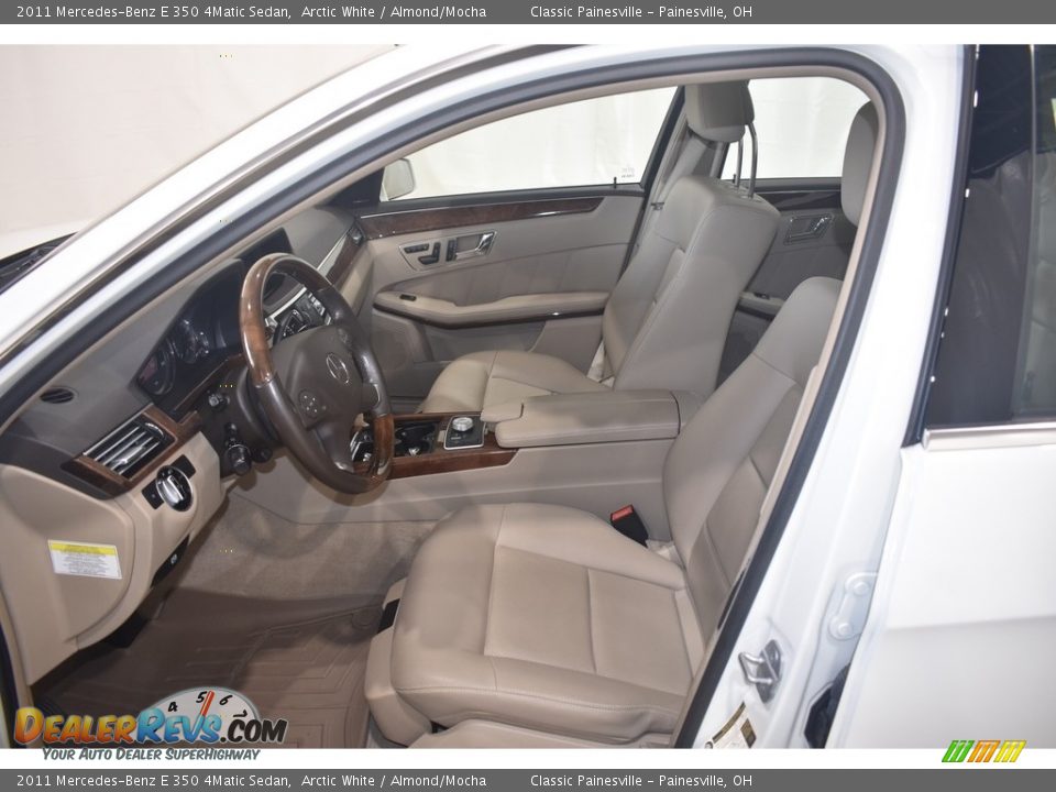 2011 Mercedes-Benz E 350 4Matic Sedan Arctic White / Almond/Mocha Photo #8