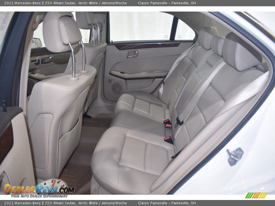 2011 Mercedes-Benz E 350 4Matic Sedan Arctic White / Almond/Mocha Photo #9