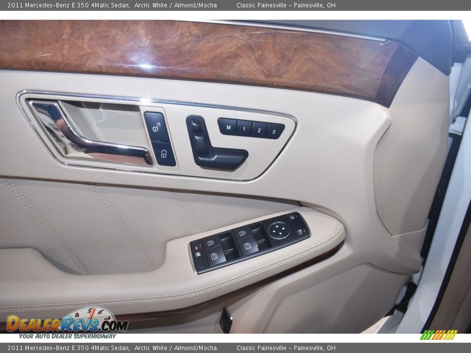 2011 Mercedes-Benz E 350 4Matic Sedan Arctic White / Almond/Mocha Photo #11